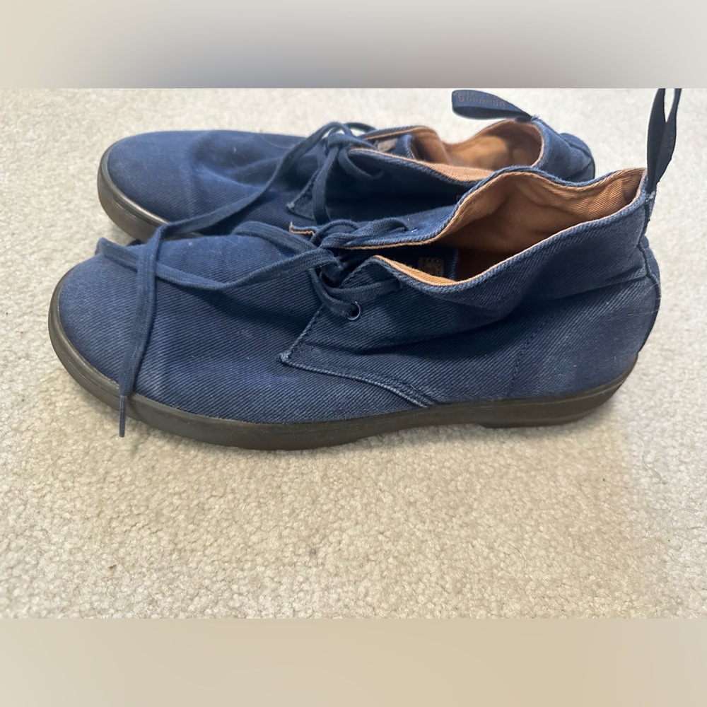 Dr Marten’s faded canvas shoes